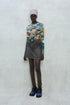 CIRCLE CUT-OUT MINI SKIRT -BLACK-